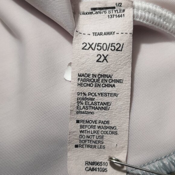 Under Armour Compression Ladies Size 2X Lilac w/ Grey Band Sports Bra - Picture 6 of 7